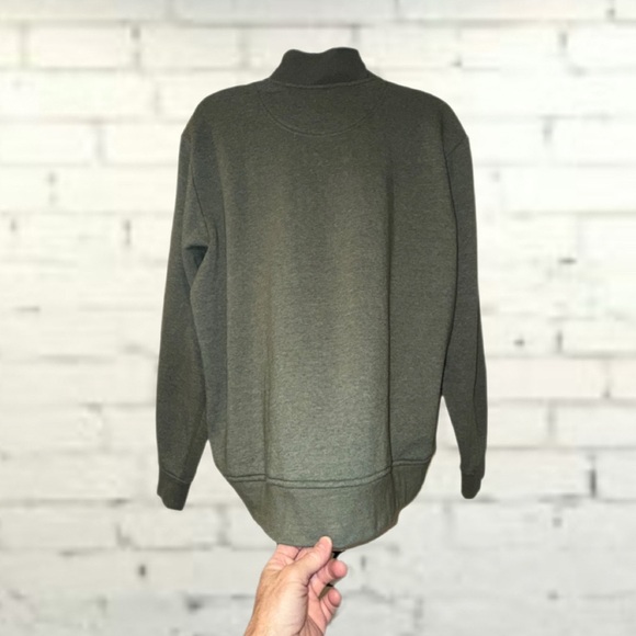 Orvis Quarter Snap Green Henley Pullover Sweater Men's Size - XXL - Picture 4 of 12